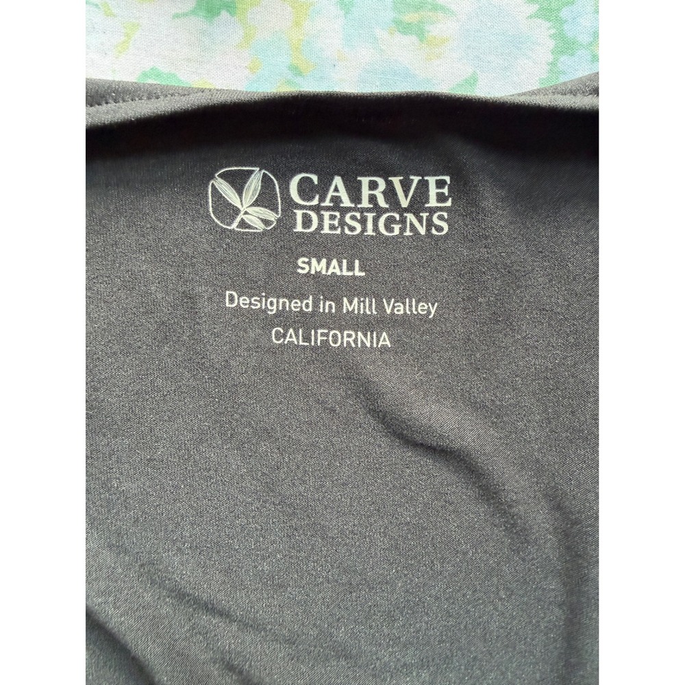 Carve Designs | Sleeveless Drawstring Mini Dress Small Black Pockets Rayon Blend - Picture 5 of 9